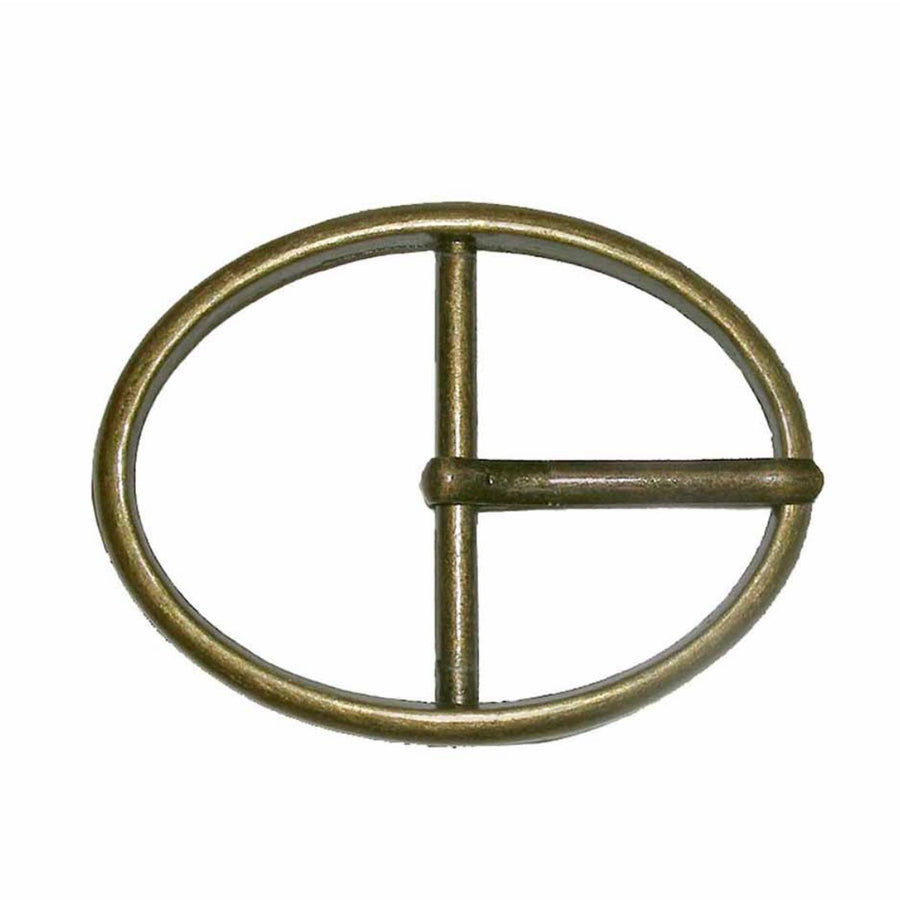 Oval Buckle - 35 mm (1 3/8″) - Antique Gold