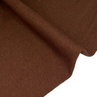 Cotton Tubular Rib Knit - Brown
