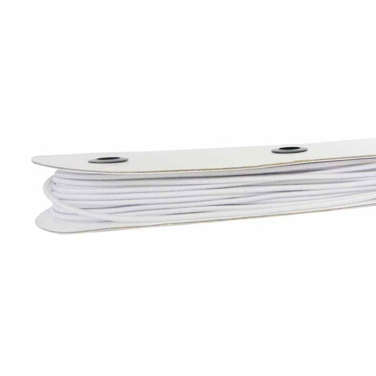 Elastic Cord - 2.4mm - By the Yard - White