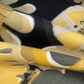 Floral Indoor/Outdoor Upholstery - 56” - Black/Yellow