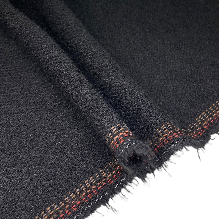 Wool Blend Boucle - Black