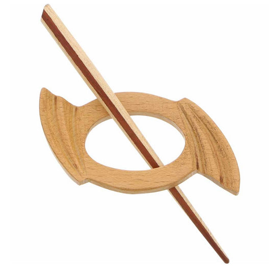 Shawl Pin - Wood - 3 7/8”