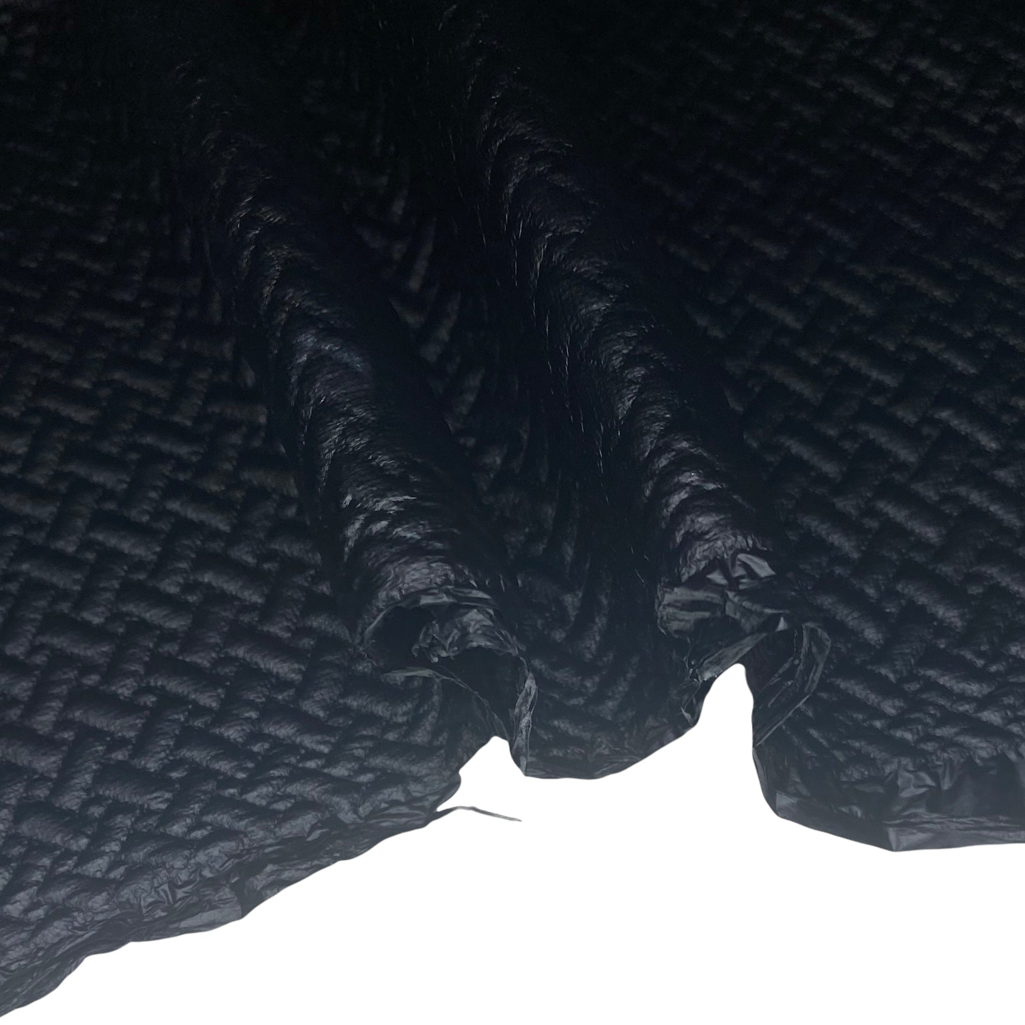Embossed Lattice Stretch Vinyl - Black
