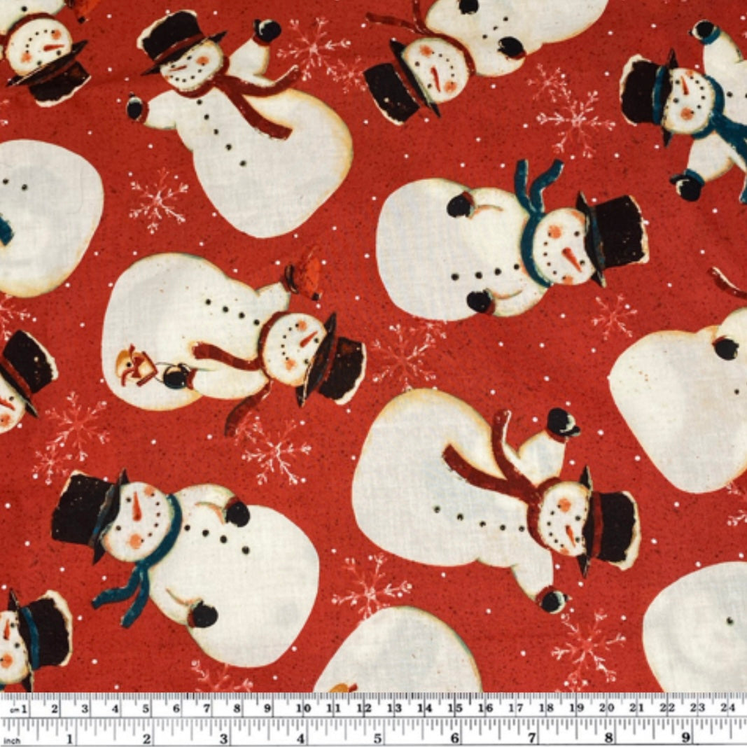 Quilting Cotton - Snow Much Fun - Red
