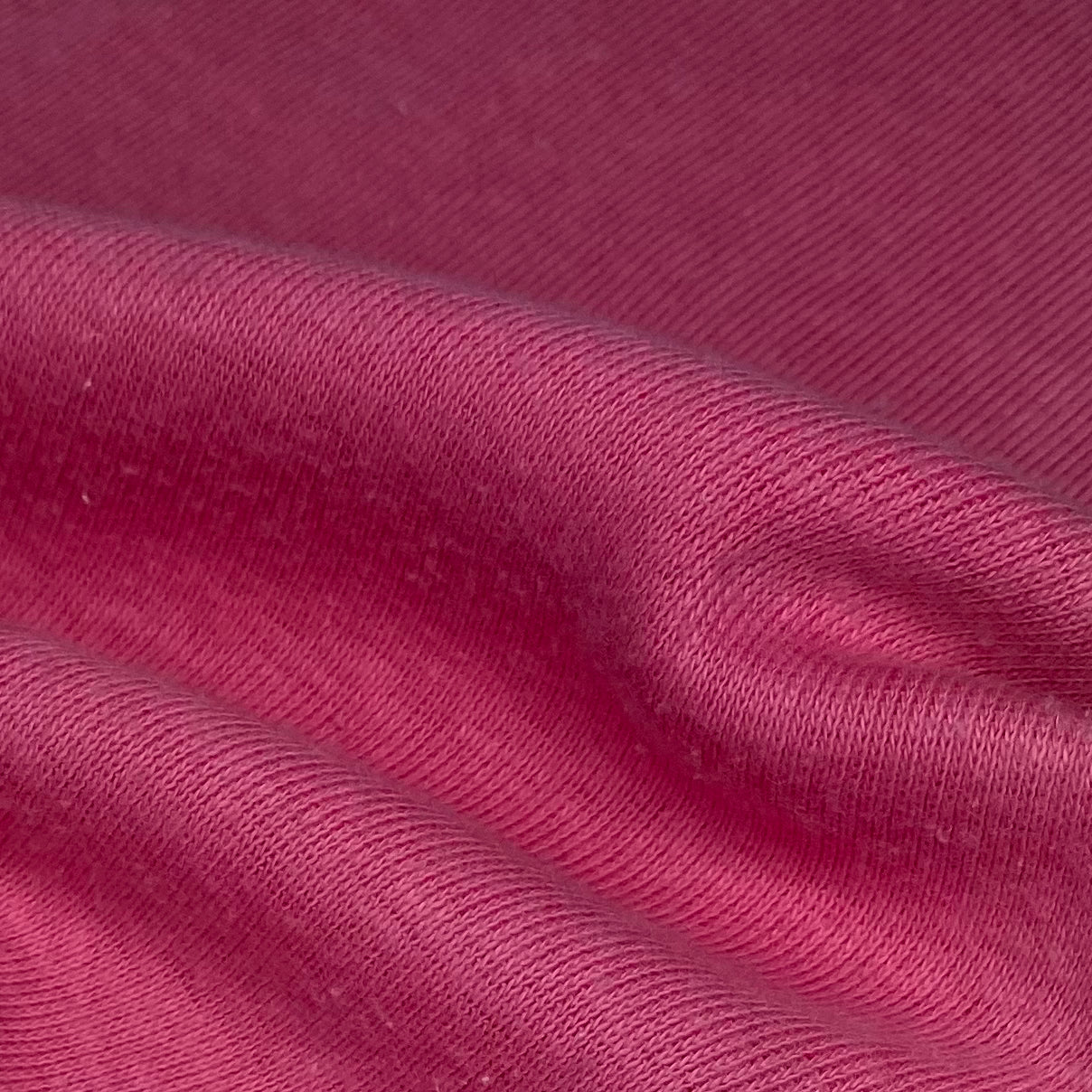 Cotton Tubular Rib Knit - Hot Pink