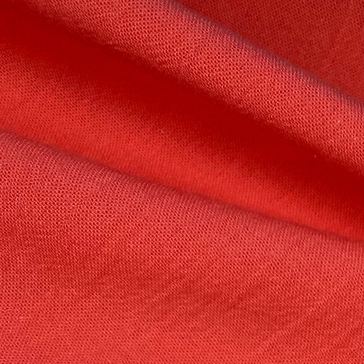 Crinkled Cotton - Coral Red