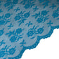 Floral Corded Lace with Scalloped Edges - Blue