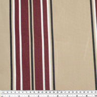 Sunbrella Striped Woven Upholstery - 48” - Beige/Red/Black/White