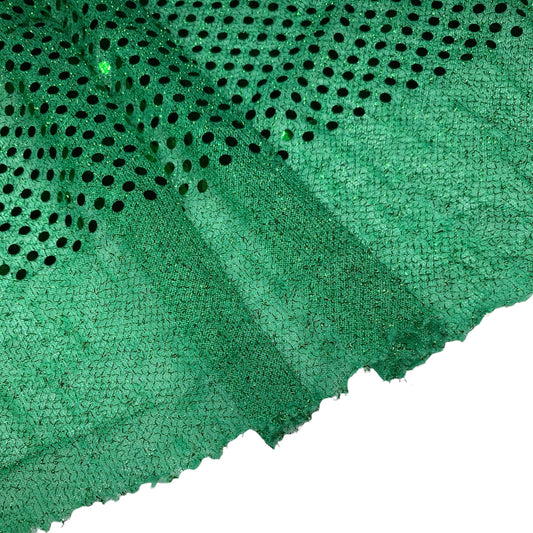 Faux Sequin Shiny Confetti Dot Knit - 44” - Green