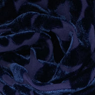 Burnout Silk Chiffon - Navy