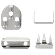 No-Sew Hook & Bar Sets - Silver - 3 sets