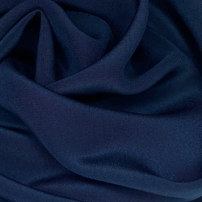 Silk Crepe De Chine - 44” - Navy