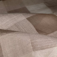 Plaid Silk Organza - Brown