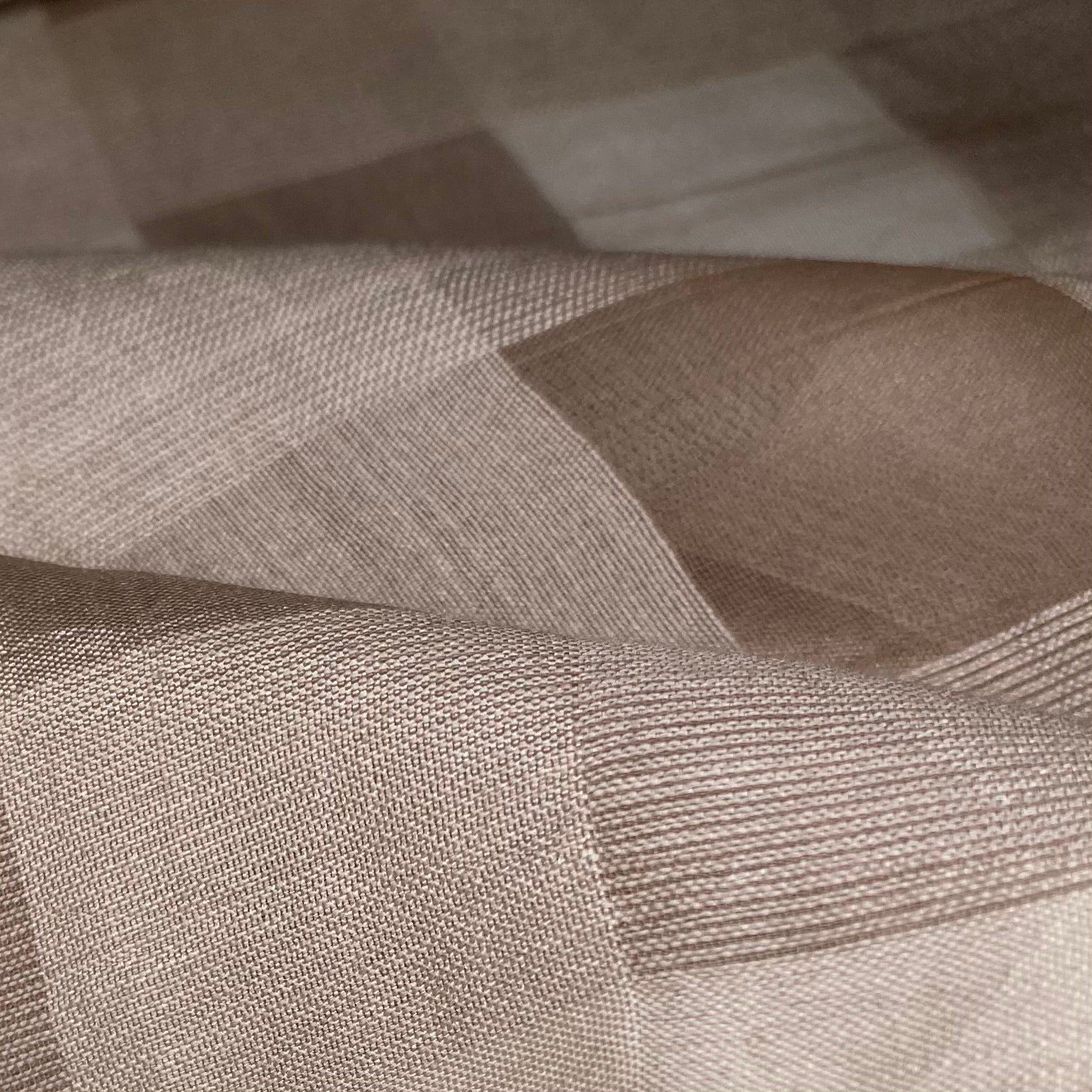 Plaid Silk Organza - Brown