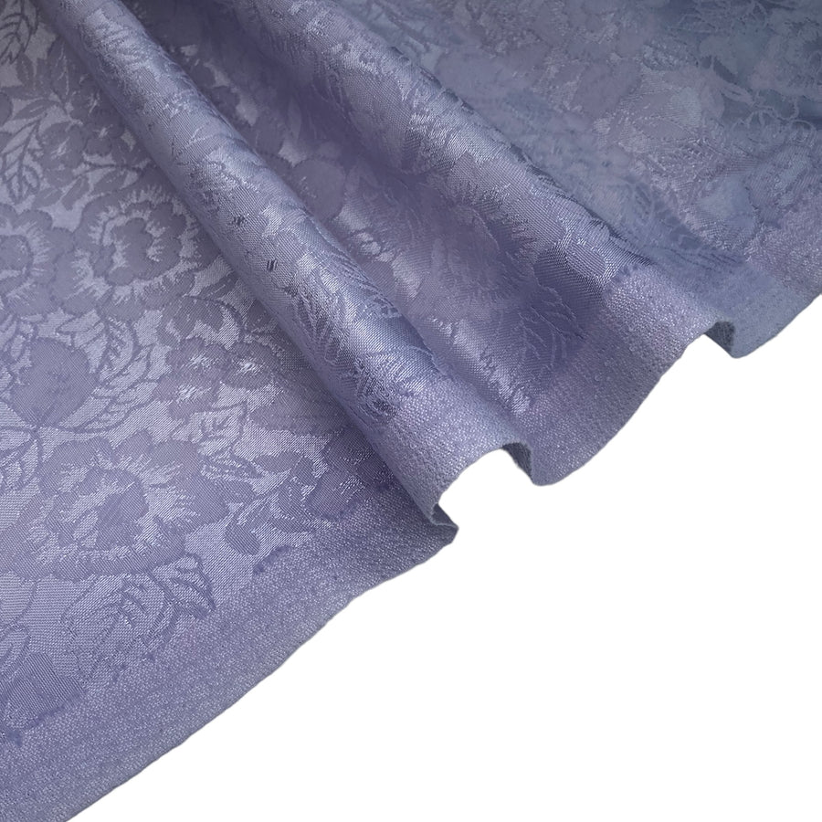 Floral Satin Brocade - Iris