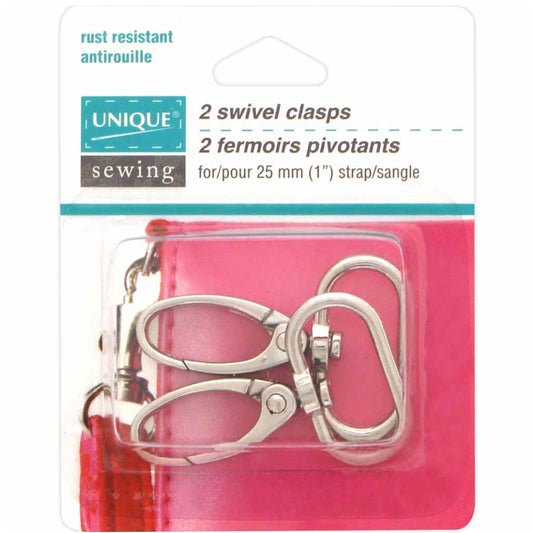 Swivel Clasps - 25mm (1″) - Silver - 2 pcs.