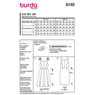 Dress Sewing Pattern - Burda Style 6140
