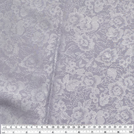 Floral Satin Brocade - Iris