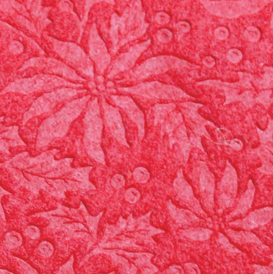 Embossed Craft Felt - 72” - Poinsettia
