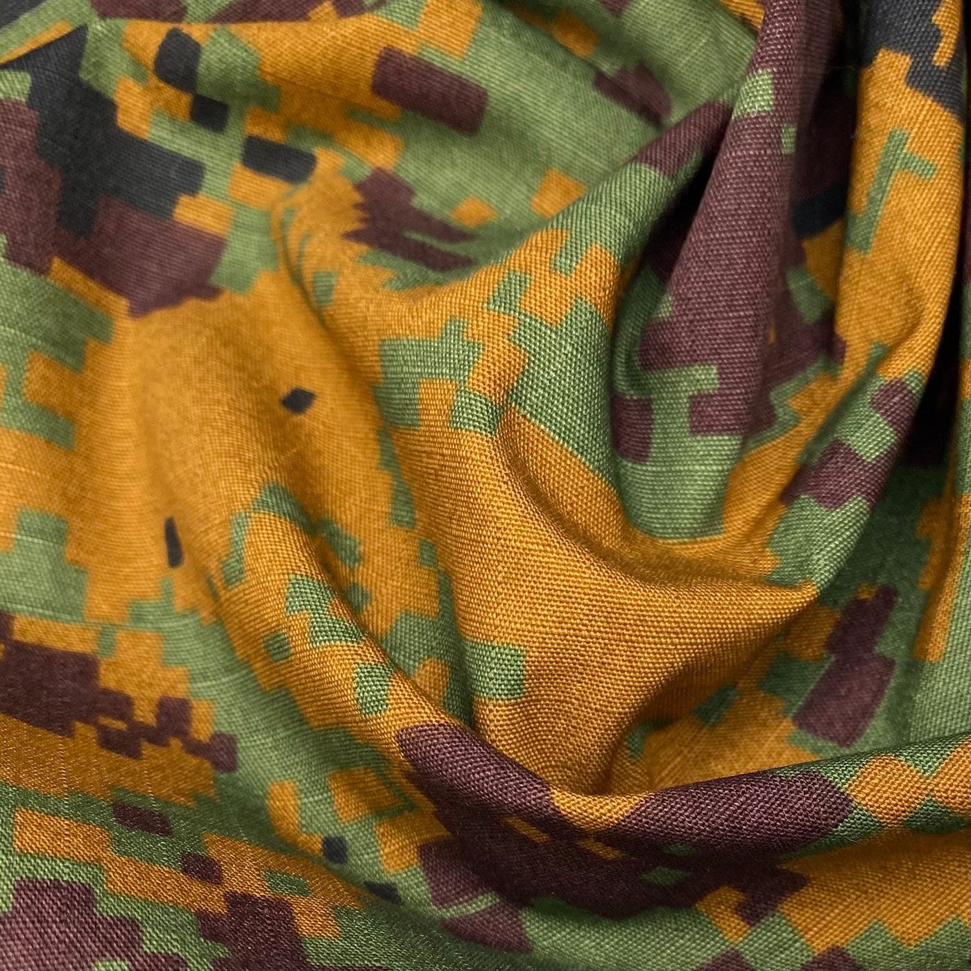 Printed Ripstop Cotton Canvas - Digital Camouflage