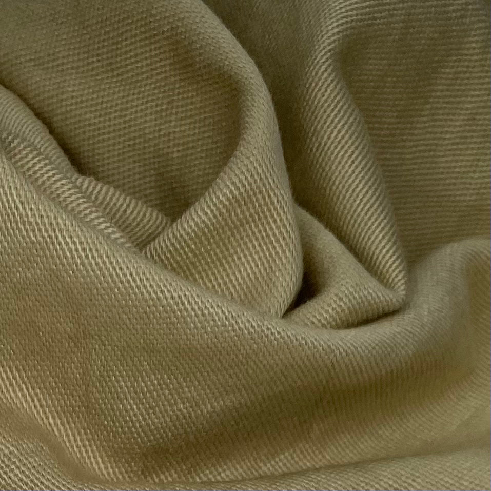 Crinkled Twill Cotton Canvas - 7oz - Brown