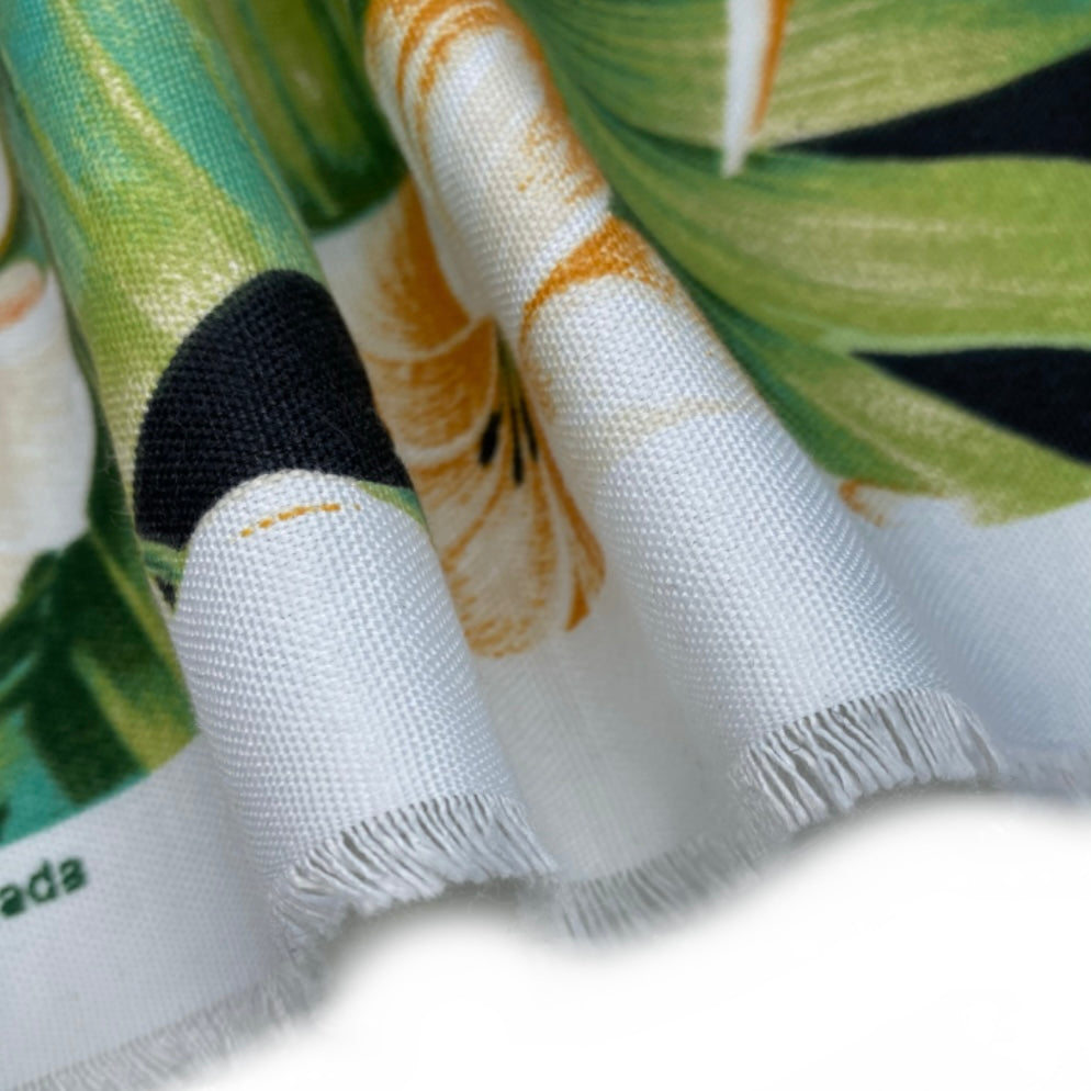 Tropical Indoor/Outdoor Upholstery - 56” - Black