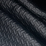 Embossed Lattice Stretch Vinyl - Black