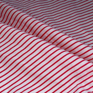 Striped Cotton - 44” - White/Red