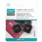 Sew-On Magnetic Snaps - 18mm - Gunmetal - 2 sets