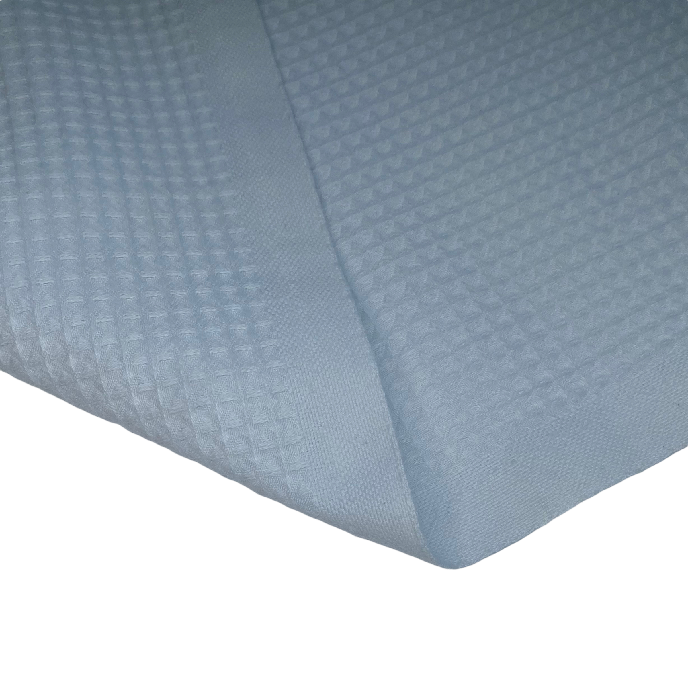 Cotton Waffle Weave - Unwashed - Light Blue