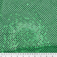 Faux Sequin Shiny Confetti Dot Knit - 44” - Green