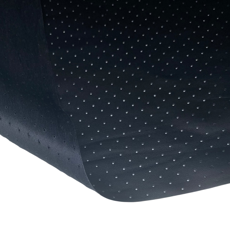 Perforated Stretch Faux Leather - 56” - Black