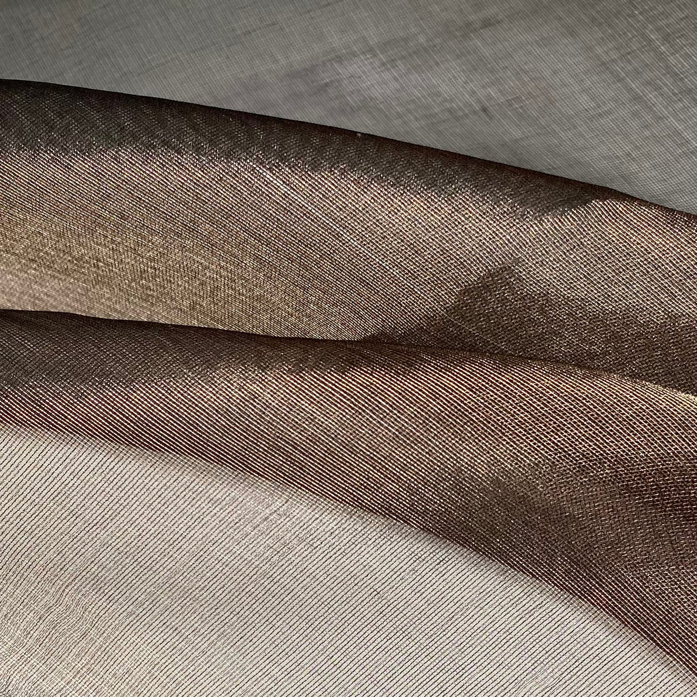 Shot Silk Organza - Black/Gold