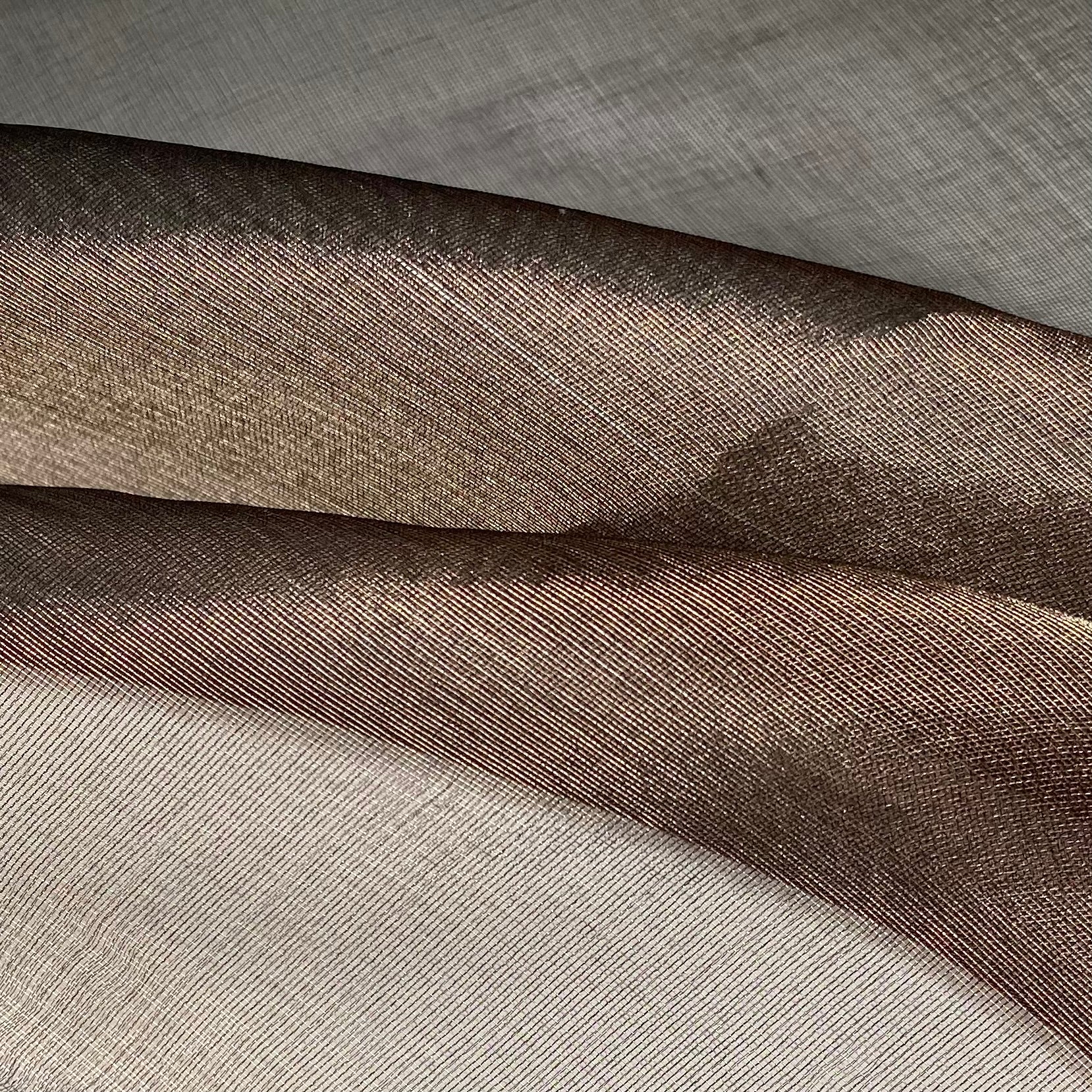 Shot Silk Organza - Black/Gold