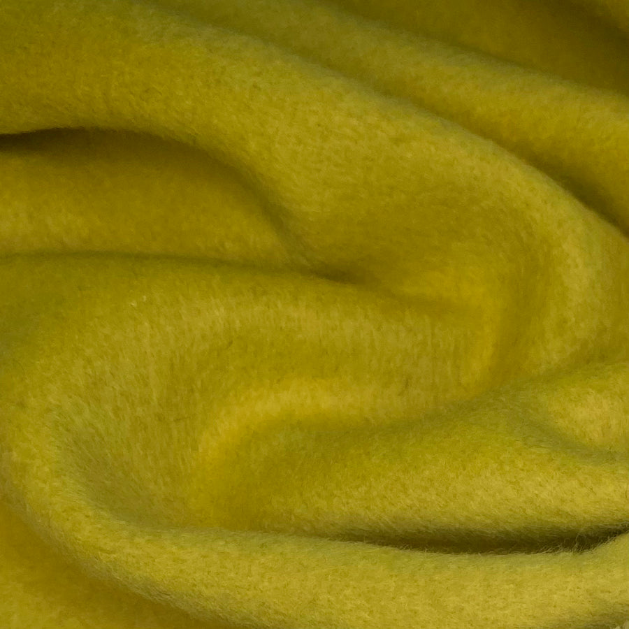 Wool Coating - Remnant - Lemon Lime