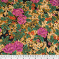 Floral Printed Polyester - 44” - Purple/Brown