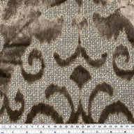 Patterned Velvet Upholstery - Designer Remnant - 1 1/2 Yards